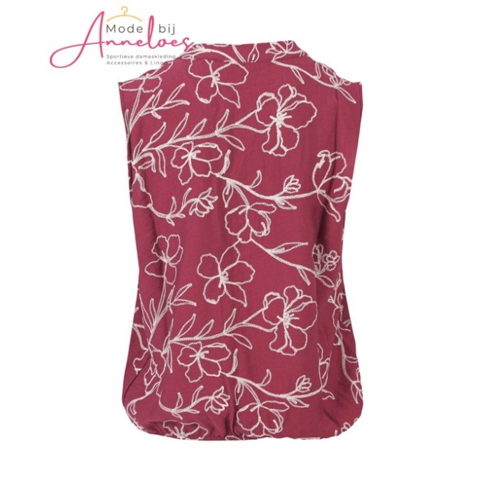 Enjoy Blouson mouwloos bloemborduring 127626 Port